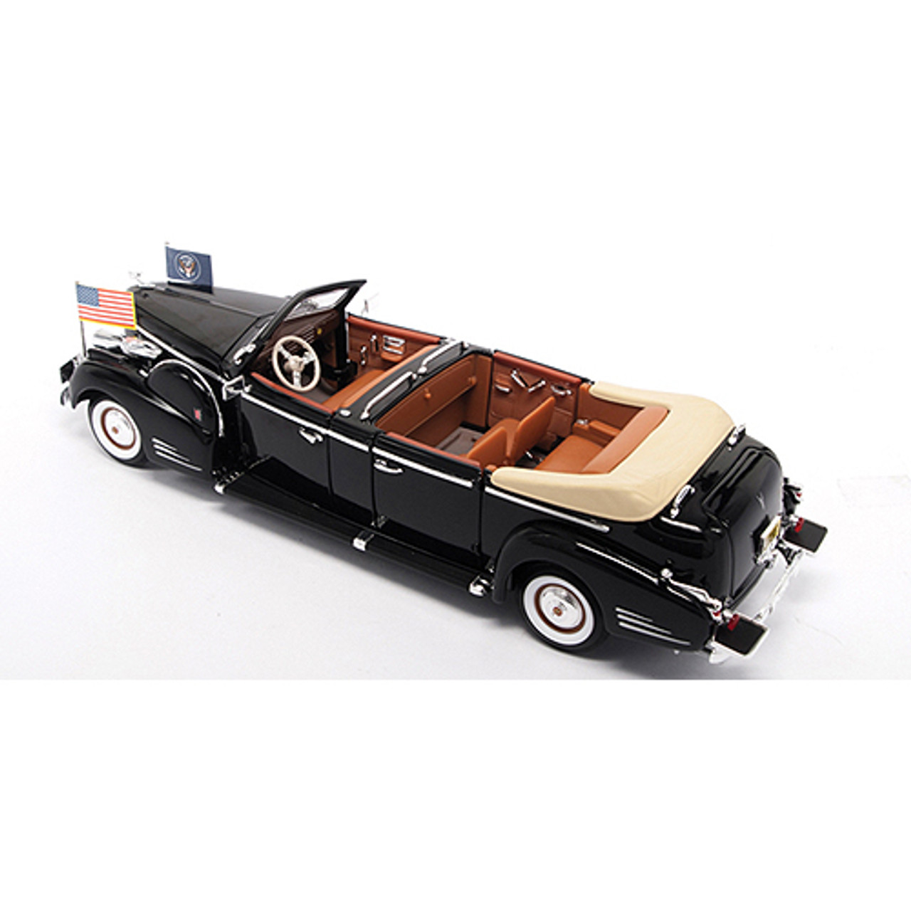 1938 Cadillac V-16 Presidential Limousine 1:24 Scale Diecast Replica Model  by Road Signature