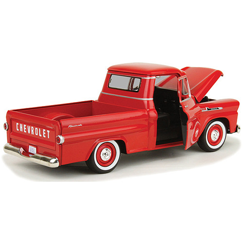1958 Chevy Apache Fleetside Pickup - Red 1:24 Scale Diecast Model