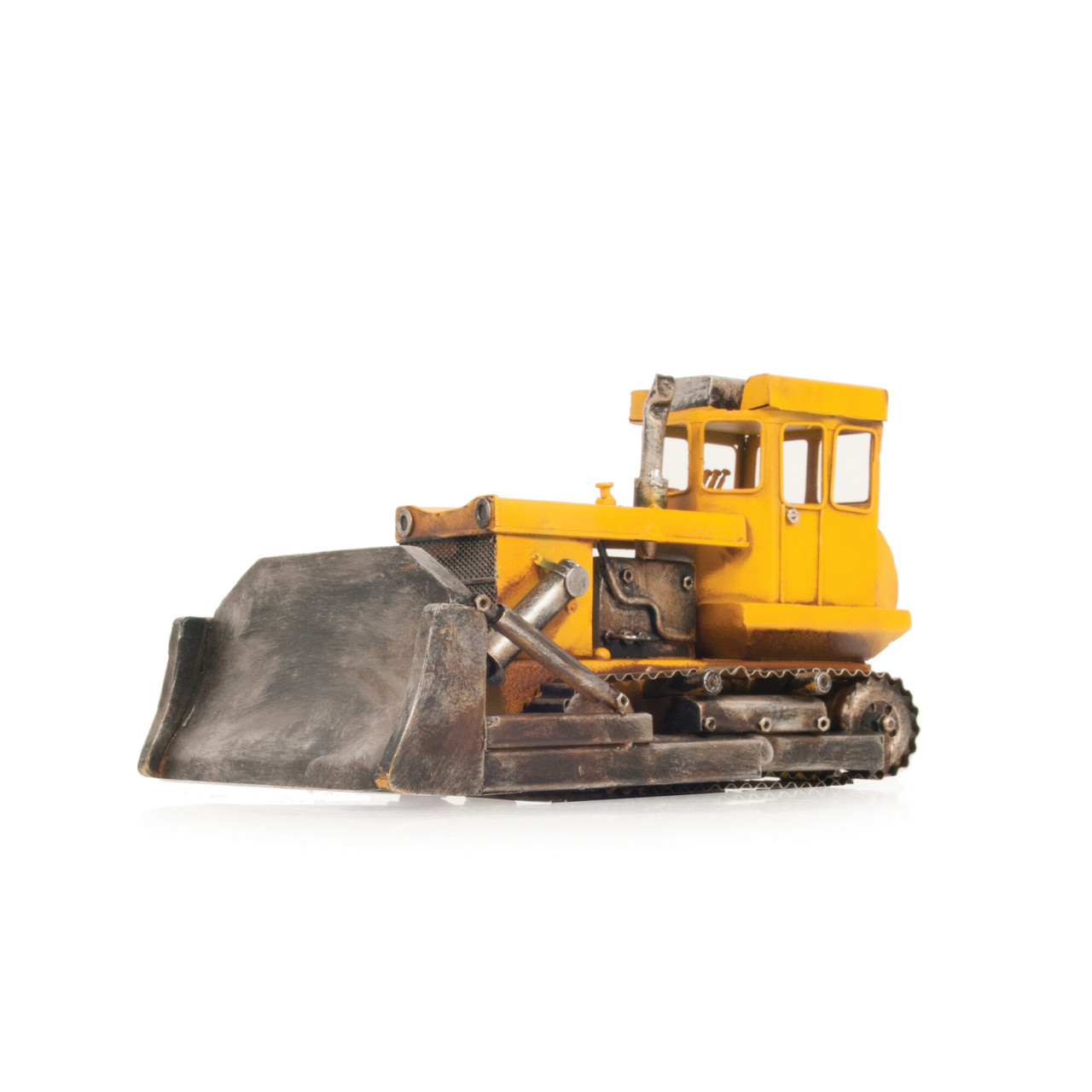 Vintage Metal Bulldozer Diecut Model - Construction