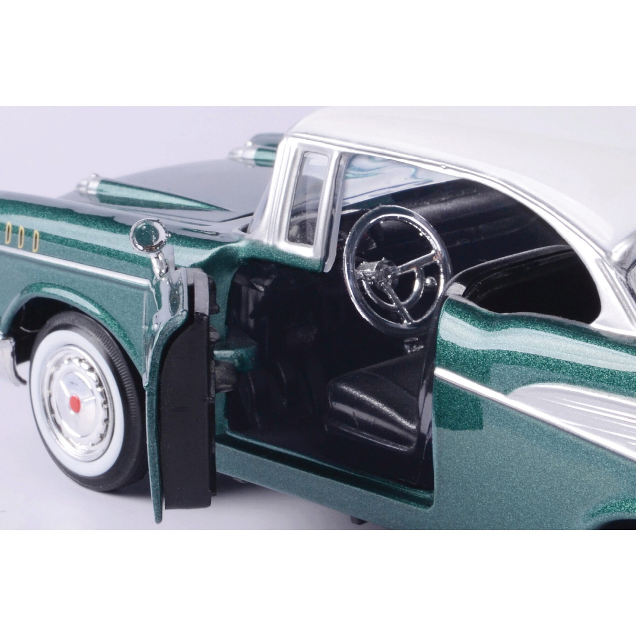 1957 Chevy Bel Air - Metallic Green 1:24 Scale Diecast Model Car