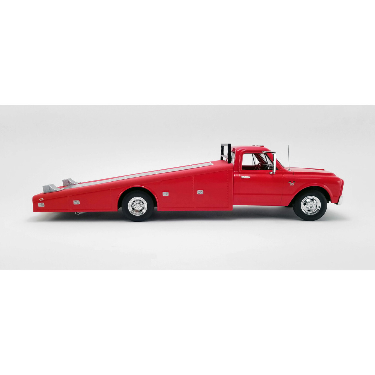 1967 Chevy C30 Ramp Truck - Red 1:18 Scale Diecast Model by Acme