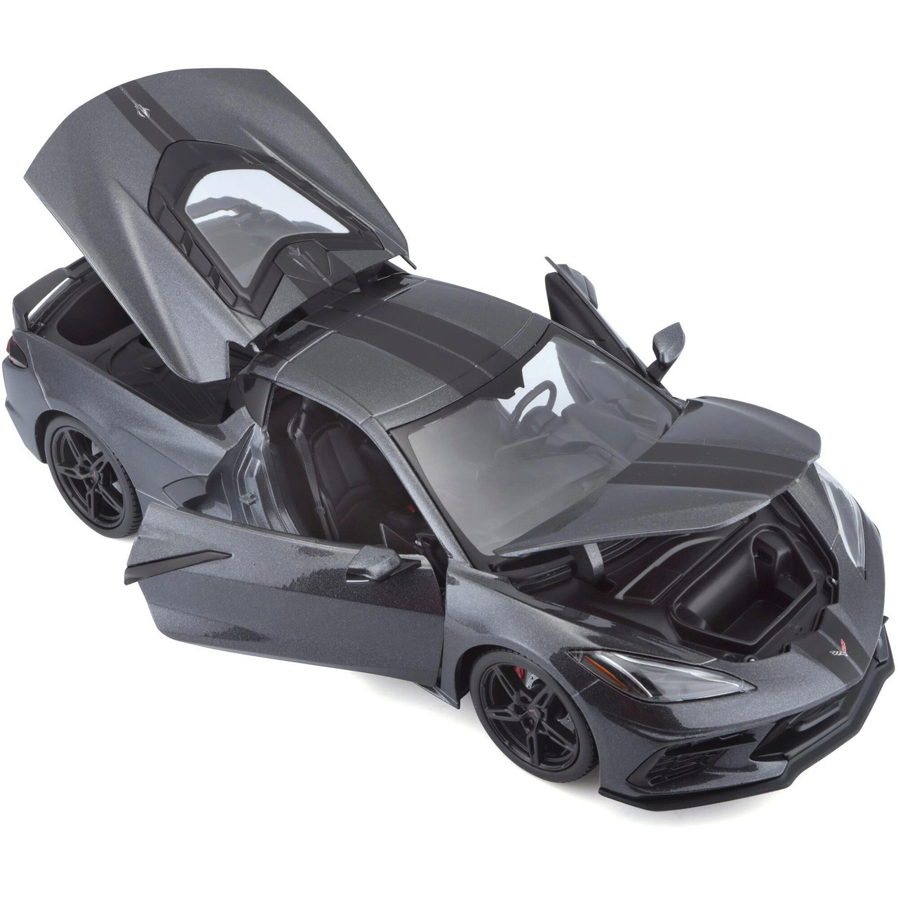 2020 Corvette Stingray C8 - Metallic Gray 1:18 Scale Diecast Model