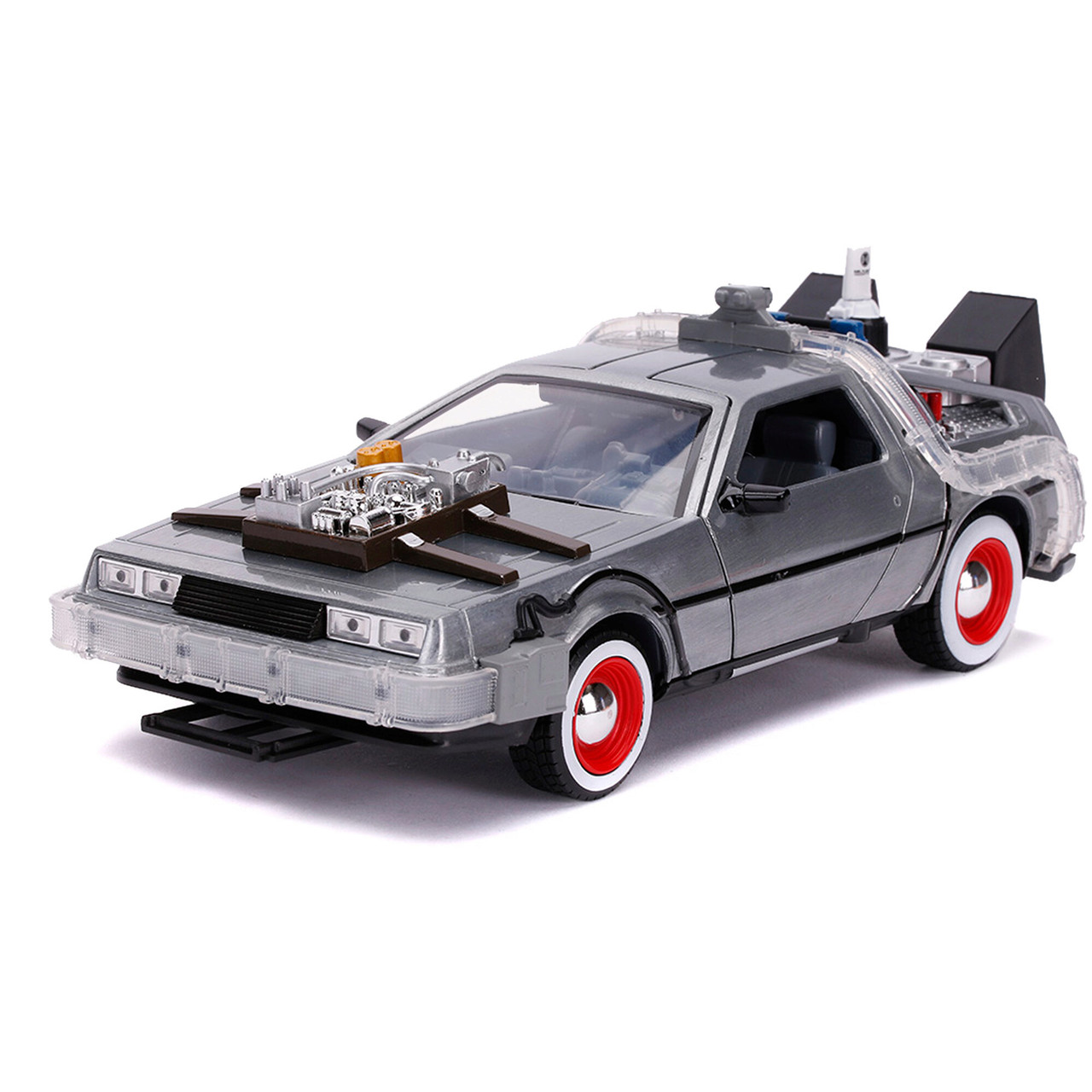 Back to the Future III DeLorean Time Machine with Light 1:24 Scale