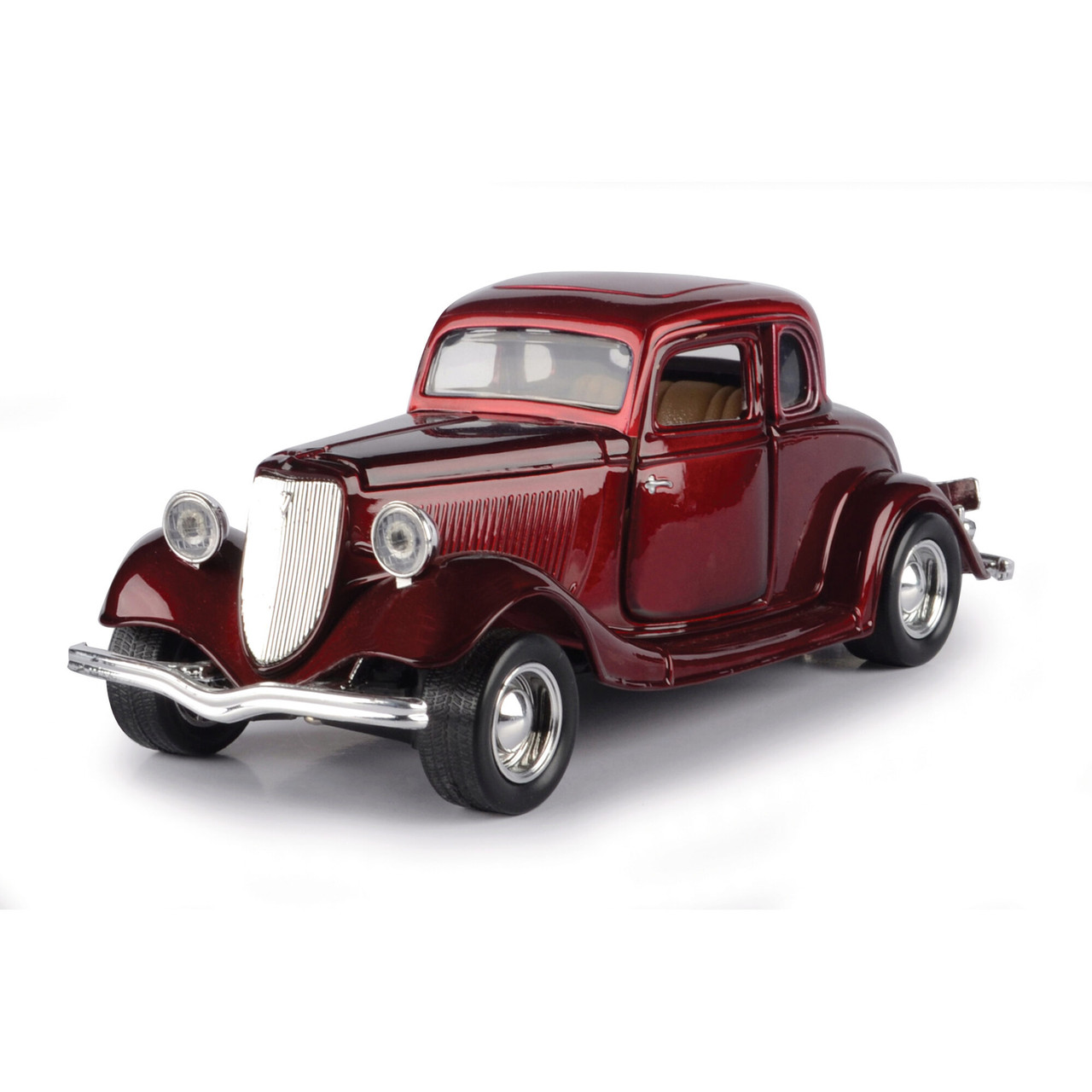 1934 Ford Coupe Hardtop - Red 1:24 Scale Diecast Replica Model