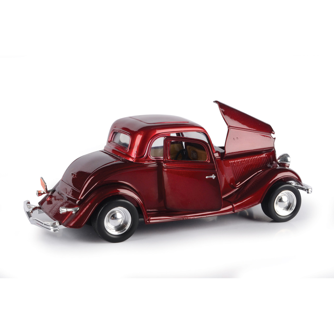 1934 Ford Coupe Hardtop - Red 1:24 Scale Diecast Replica Model