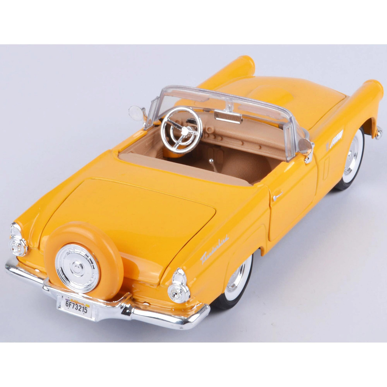 1956 Ford Thunderbird Convertible - Yellow 1:24 Scale
