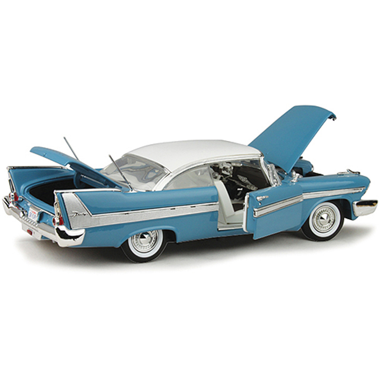 1958 Plymouth Anniversary Fury - blue 1:18 Scale Diecast Model