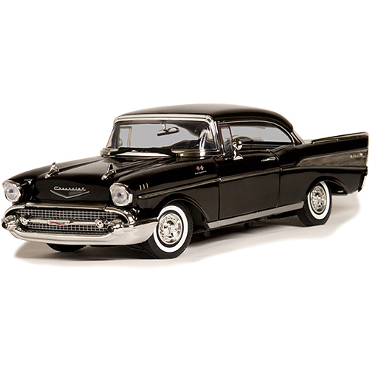 1957 Chevy Bel Air - black 1:18 Scale Diecast Replica Model by Motormax