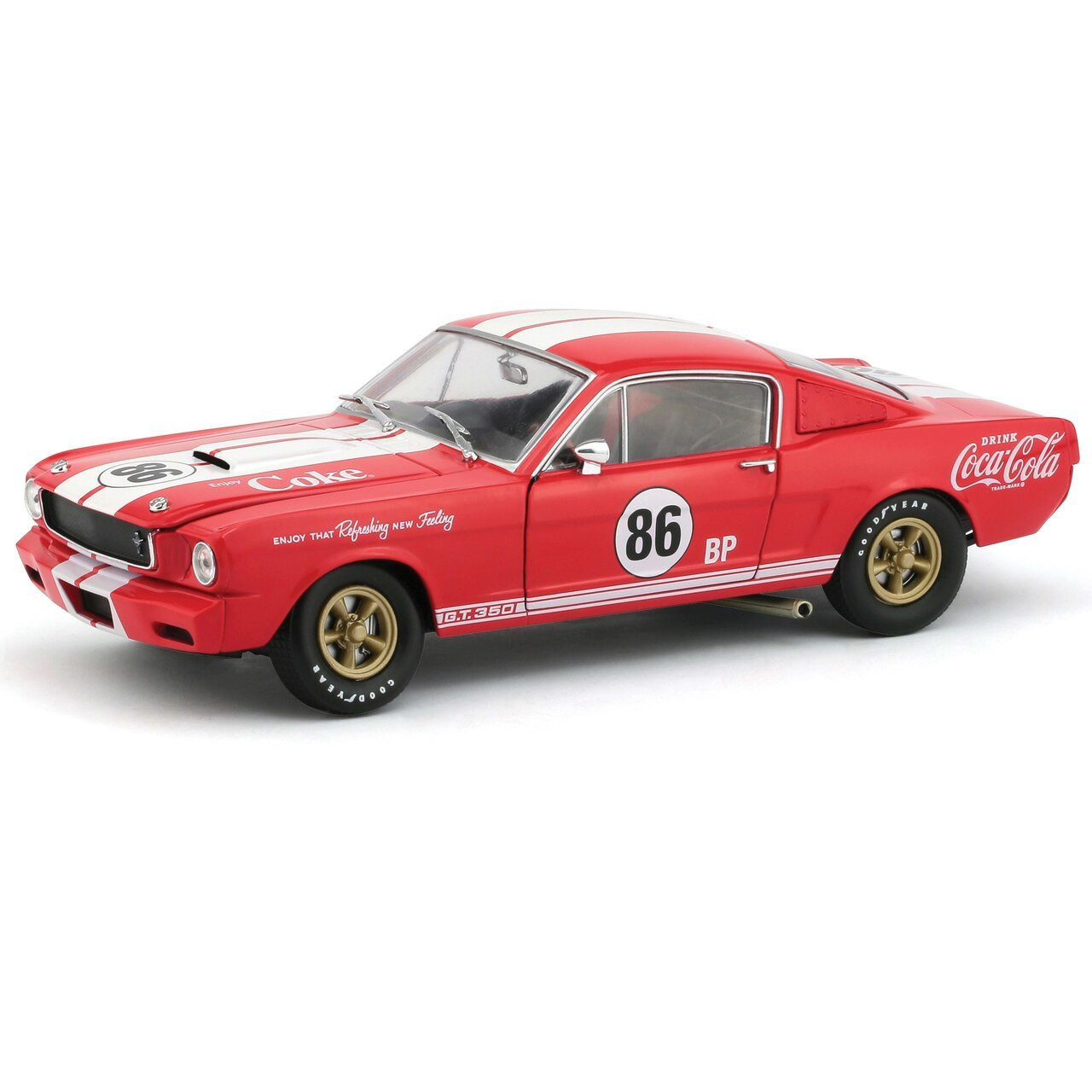 Coca-Cola 1965 Shelby G.T. 350R 1:24 Scale Diecast Replica Model by M2  Machines