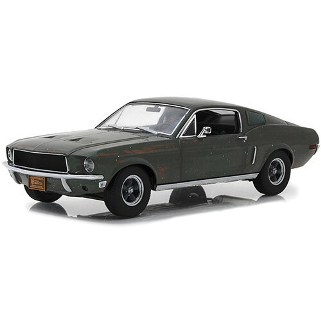 1968 Unrestored Bullitt Mustang - Steve McQueen Private Collection 1:18  Scale Diecast Replica Model by Greenlight