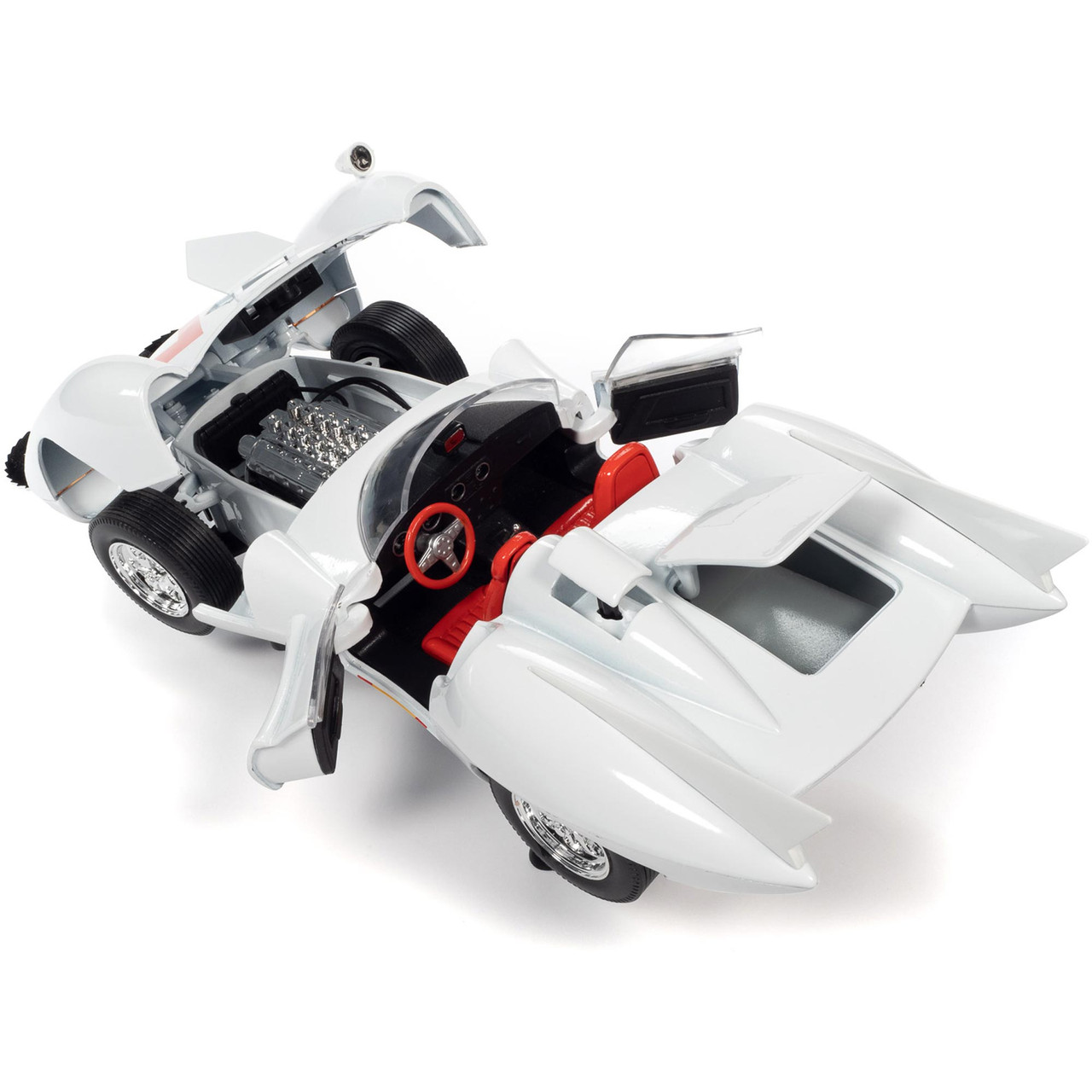 Speed Racer Mach 5 w/Chim-Chim & Speed Racer Figures 1:18