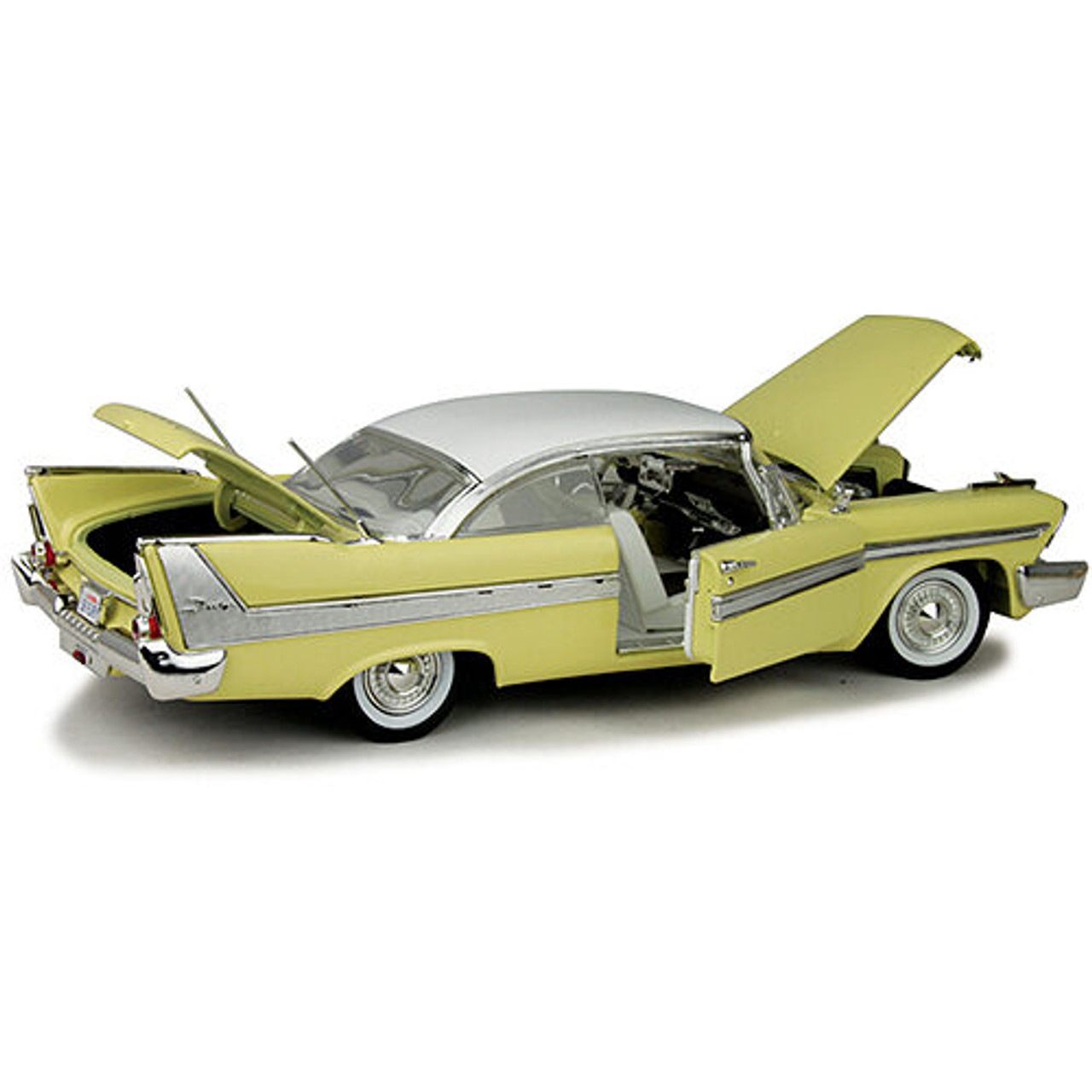 1958 Plymouth Anniversary Fury - yellow 1:18 Scale Diecast Model