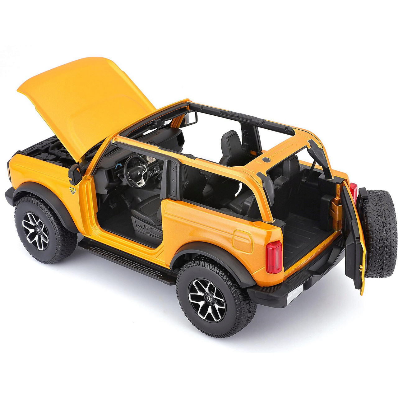 2021 Ford Bronco Badlands - Orange 1:18 Scale Diecast Replica Model
