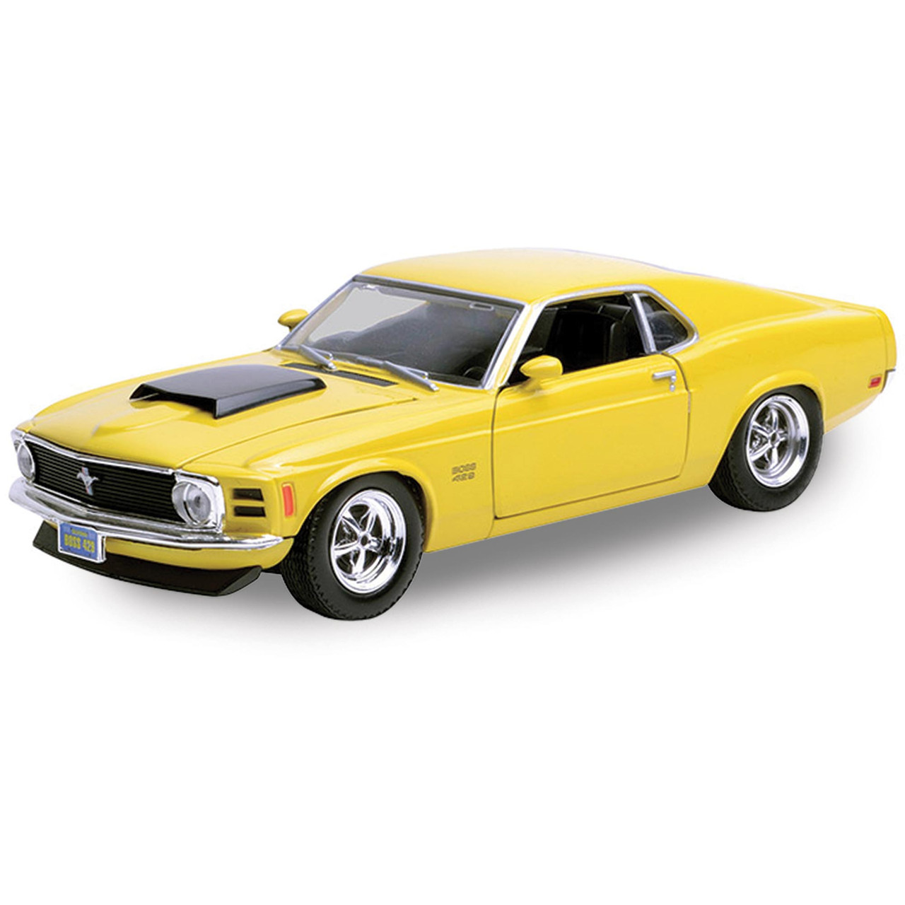 1970 Ford Mustang Boss 429-Yellow 1:24 Scale Diecast Model by