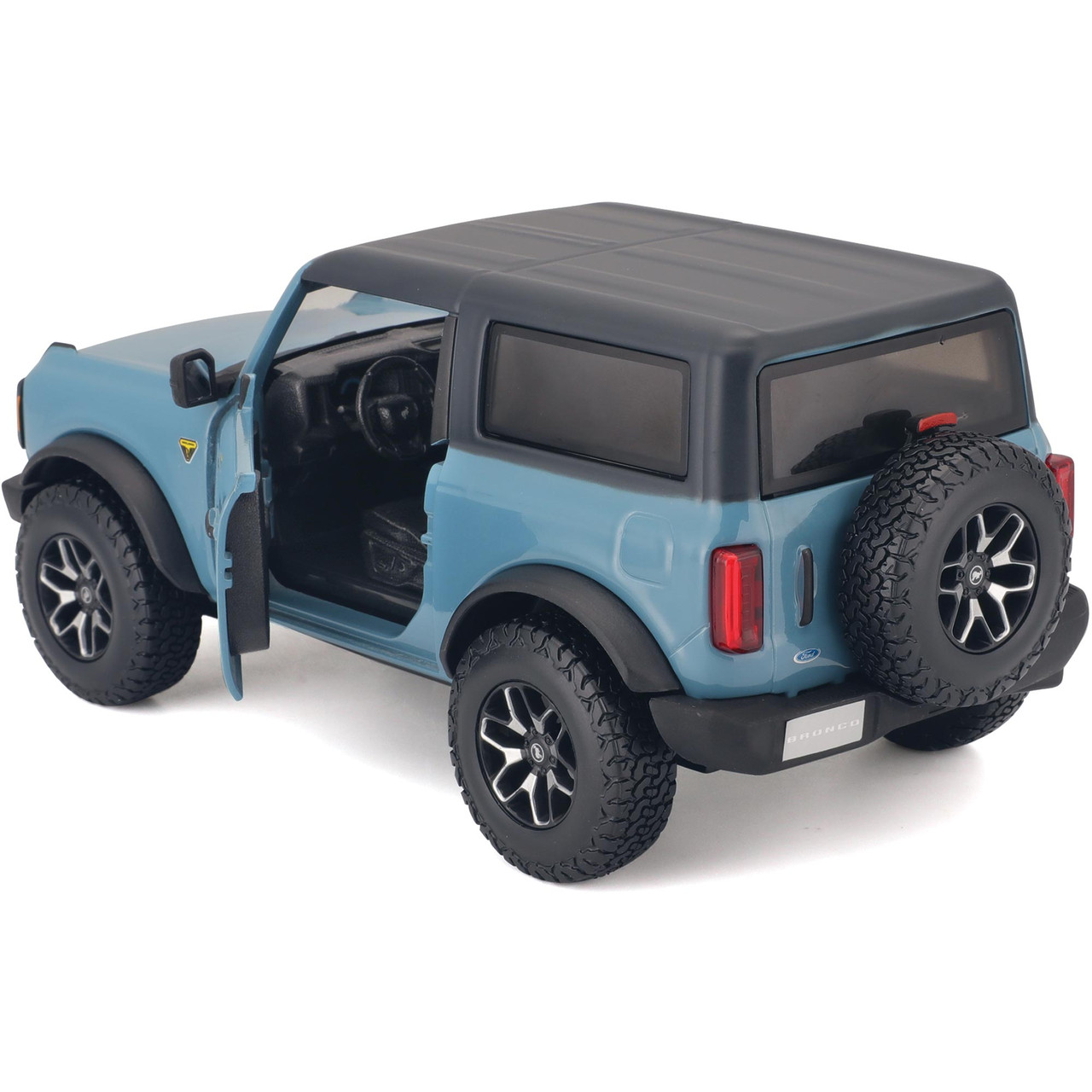 ミニカー 1:24 2021 Ford Bronco Open Top 2021 Ford Bronco Open Top w/Tire Rack Diecast Model Truck