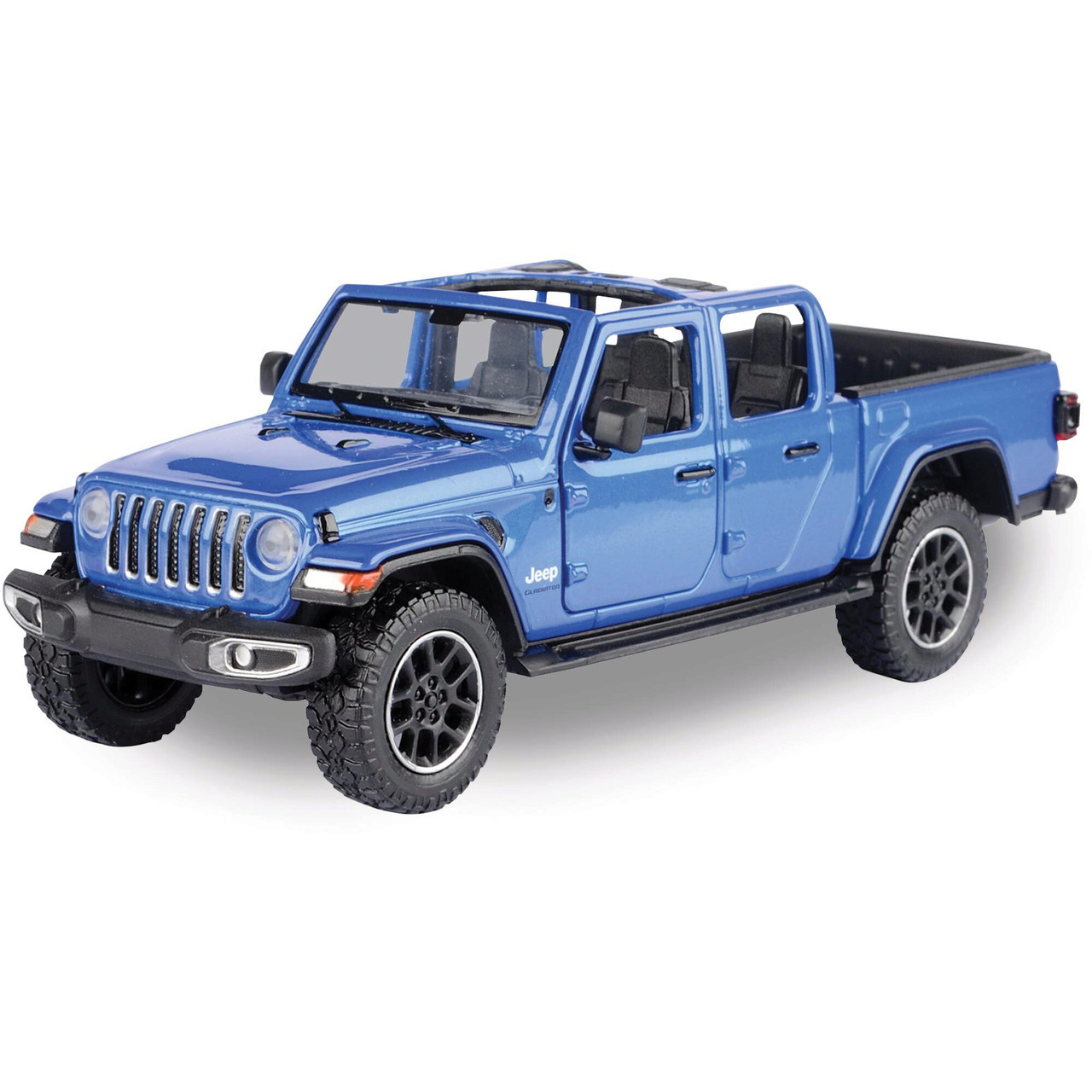 21 Jeep Gladiator Overland Open Top Blue 1 27 Scale Diecast Model By Motormax Collectable Diecast