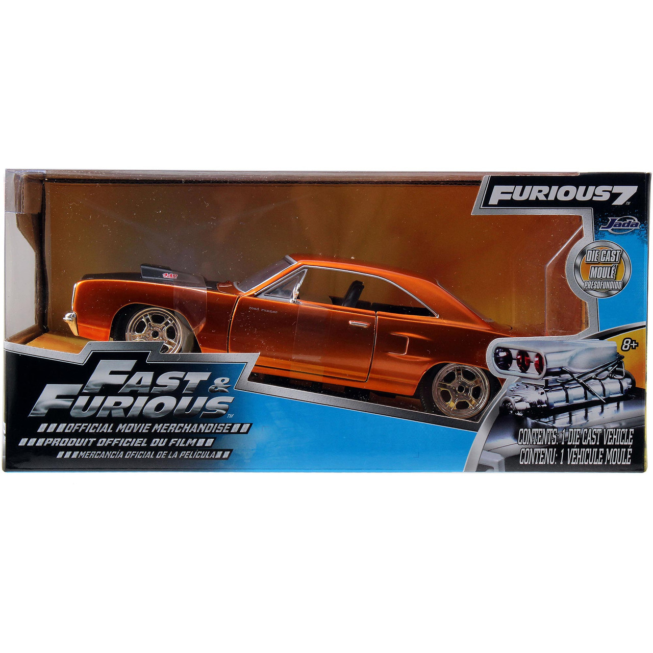 DOM's Plymouth Road Runner - Fast & Furious 1:24 Scale Diecast