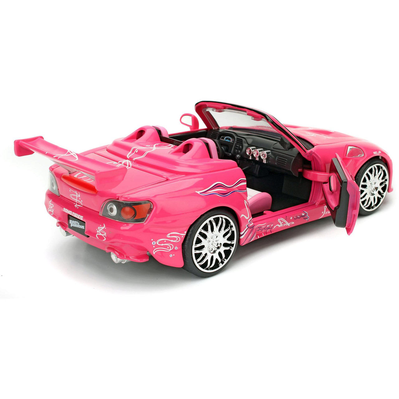 Voiture Miniature Jada Toys Honda S2000 Fast & Furious - Échelle 1/24 - Modèle Métal Collection Noir - 2