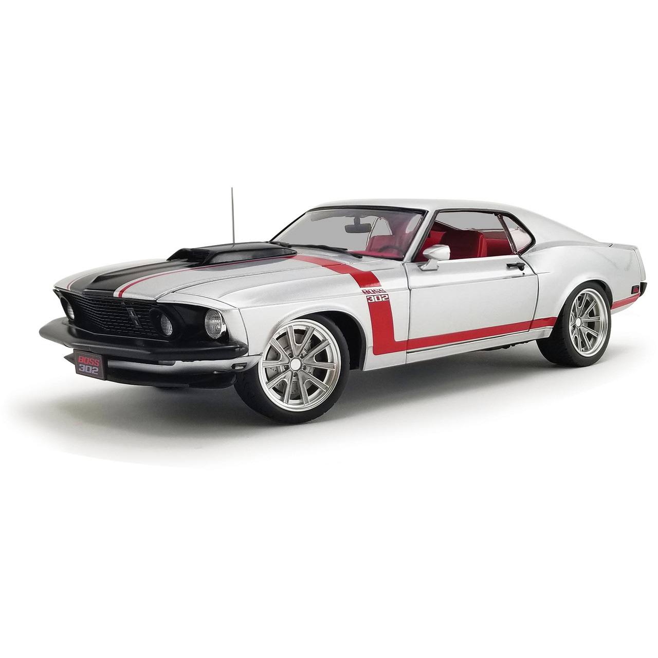 1969 Boss 302 Mustang Street Fighter - Redline 1:18 Scale Diecast Replica  Model