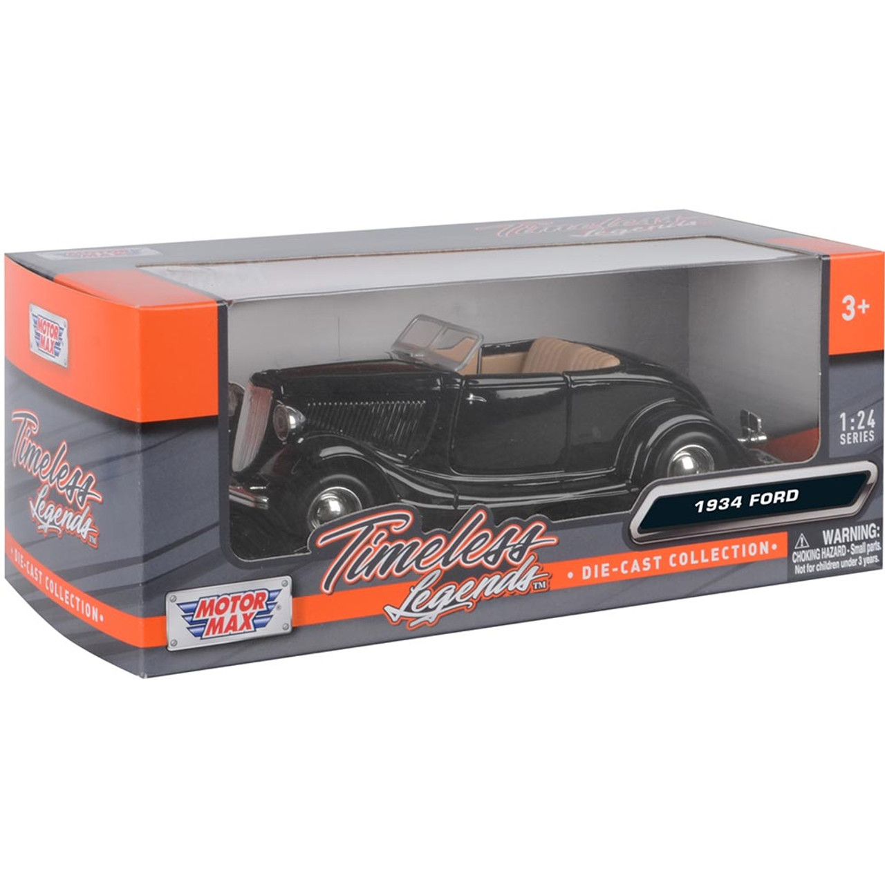 1934 Ford Coupe (Convertible)-Black 1:24 Scale | Collectable