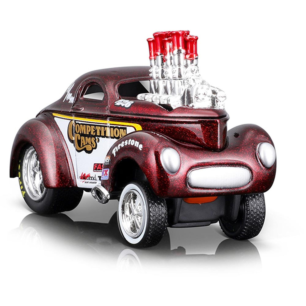 1941 Willys Coupe Gasser Muscle Machine 1:64 Scale | Collectable