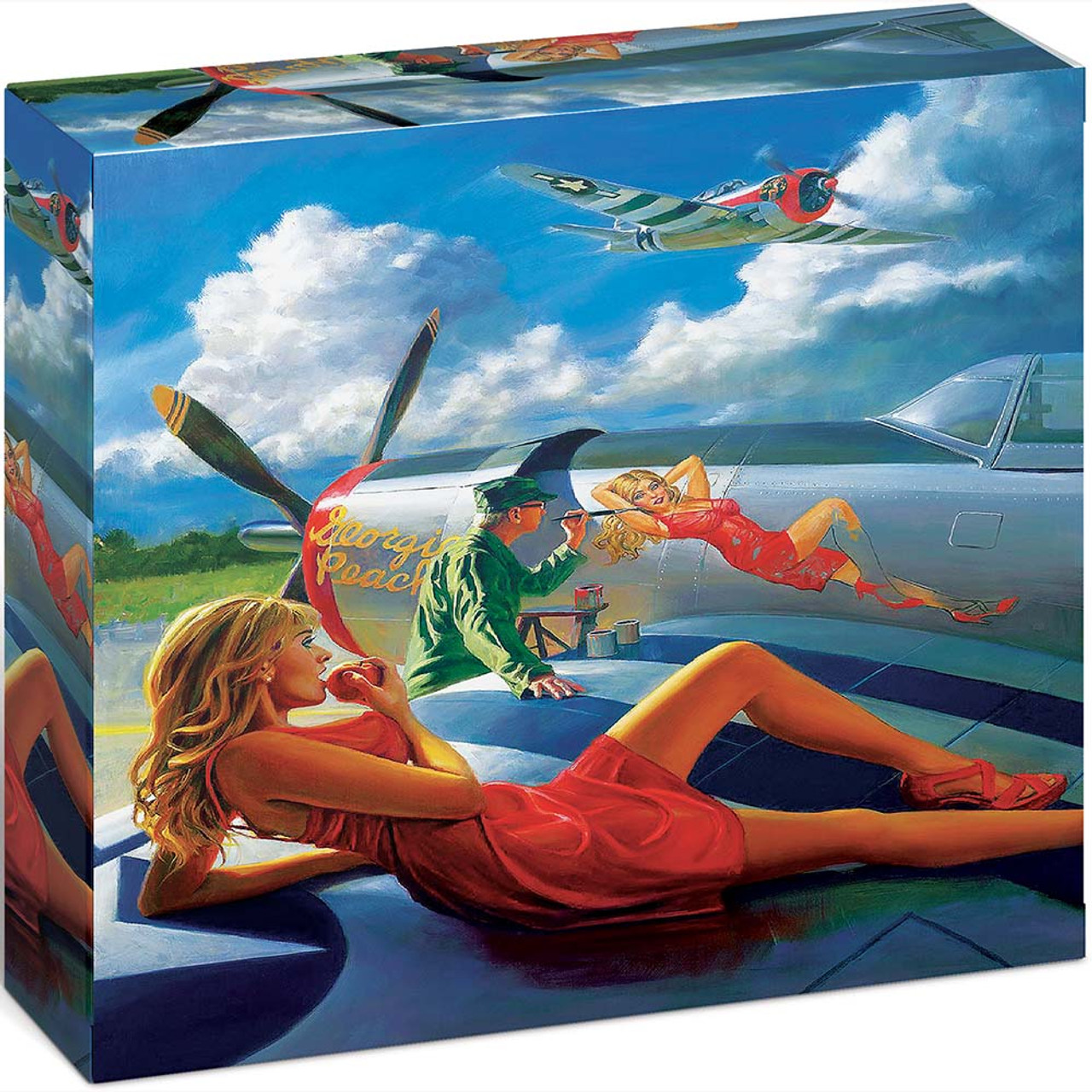Georgia Peach Nose Art 1000 Piece Puzzle | Collectable Diecast
