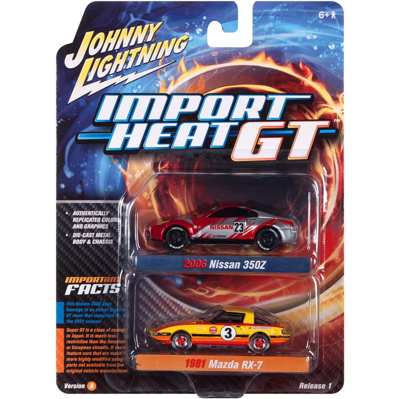 Import Heat 2 Pk - 2006 Nissan 350Z No. 23 & 1981 Mazda RX-7 No. 3