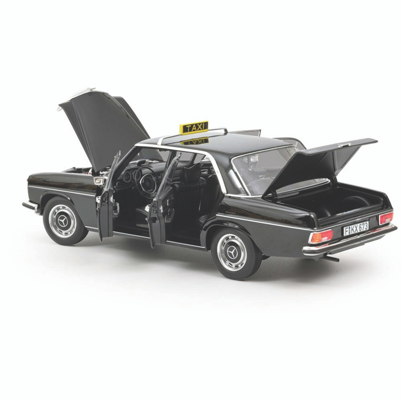 1968 Mercedes-Benz 200 Taxi - Black 1:18 Scale Diecast Model by 