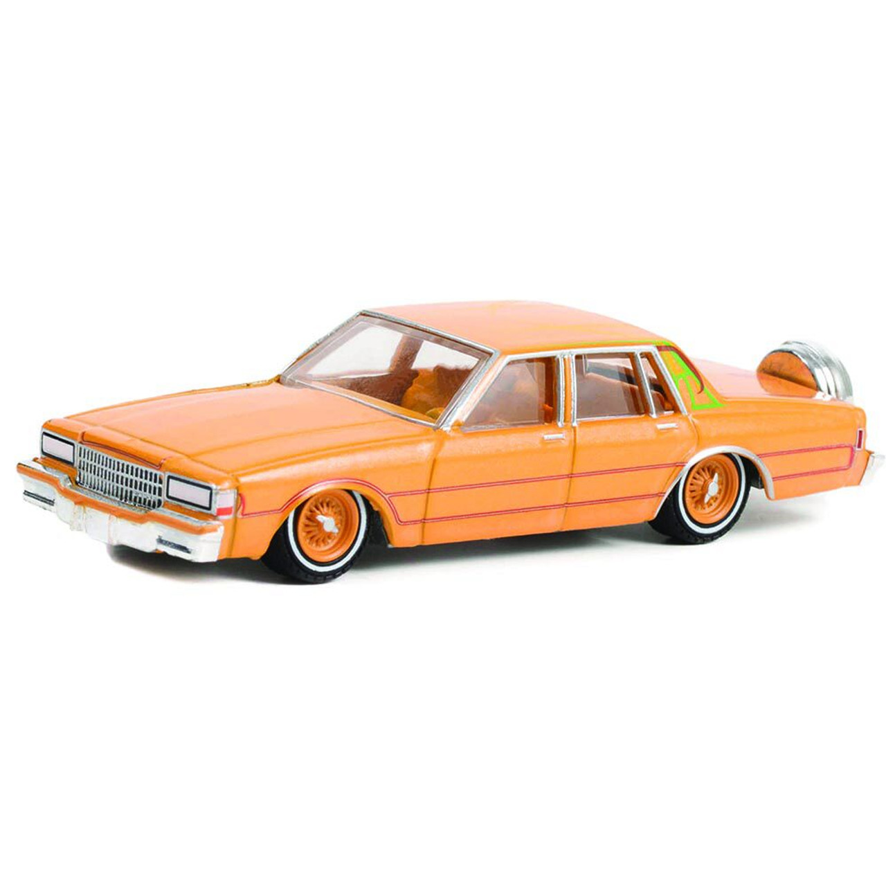 Onheil klimaat backup 1990 Chevrolet Caprice Classic with Continental Kit - Custom Kandy Orange  1:64 Scale | Collectable Diecast