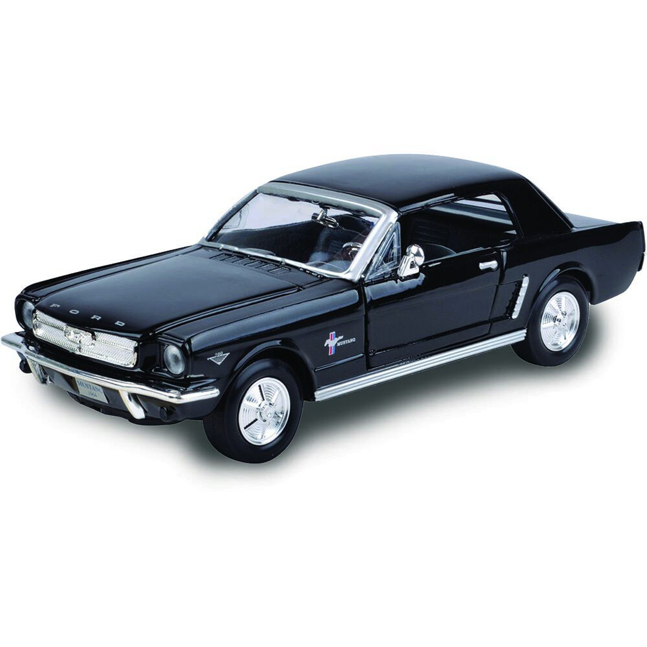 1964 1/2 Ford Mustang Coupe - Black 1:24 Scale Diecast Model Car