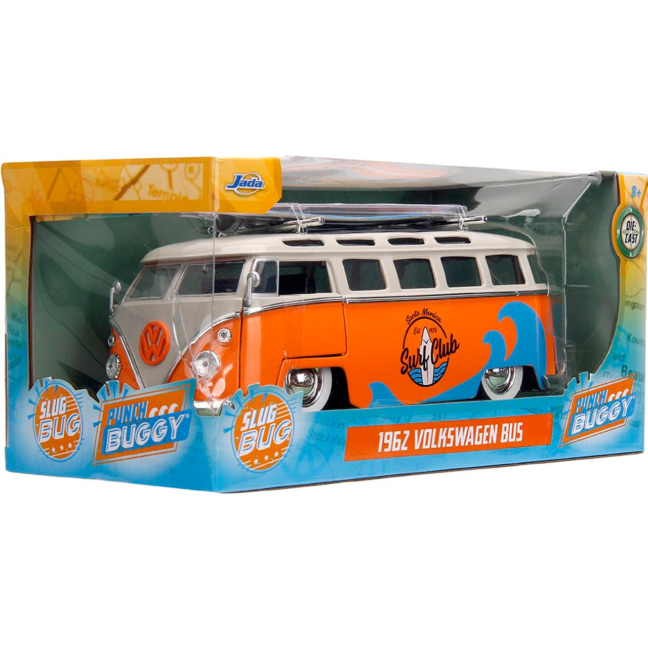 1962 ワーゲンバス☆V-DUB$ タイプ2JadaTOYS VW BUS 1962 Punch Buggy VW Bus 1:24 Scale | Collectable Diecast
