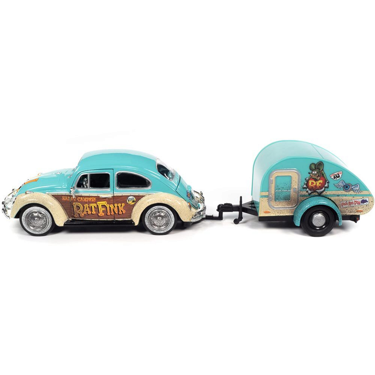 ミニカー AUTO WORLD 1:24 RAT FINK 1966 VW Beetle 1/24 Auto World 1966 Volkswagen Beetle 