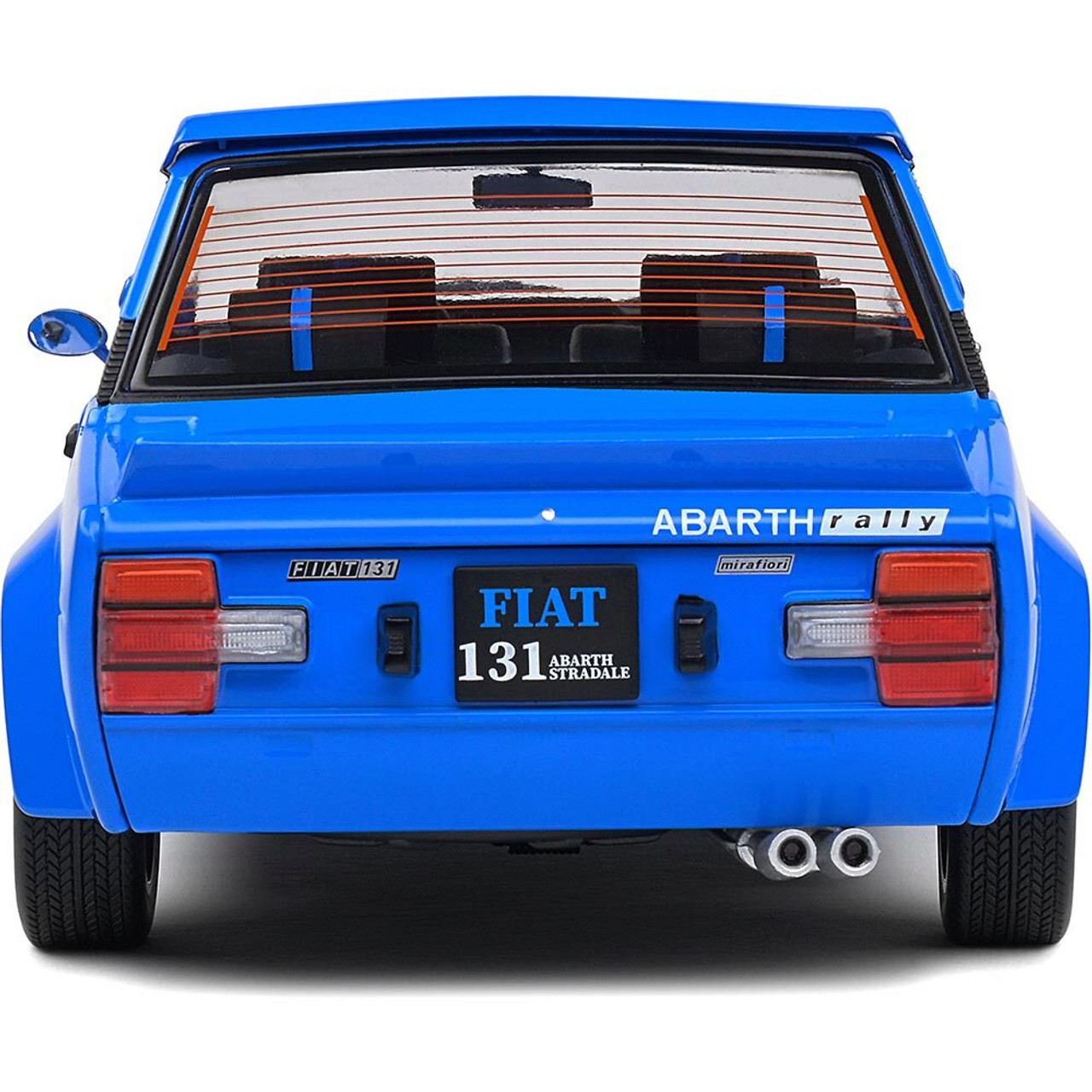 1980 Fiat 131 Abarth - Blue 1:18 Scale Diecast Model by Solido 