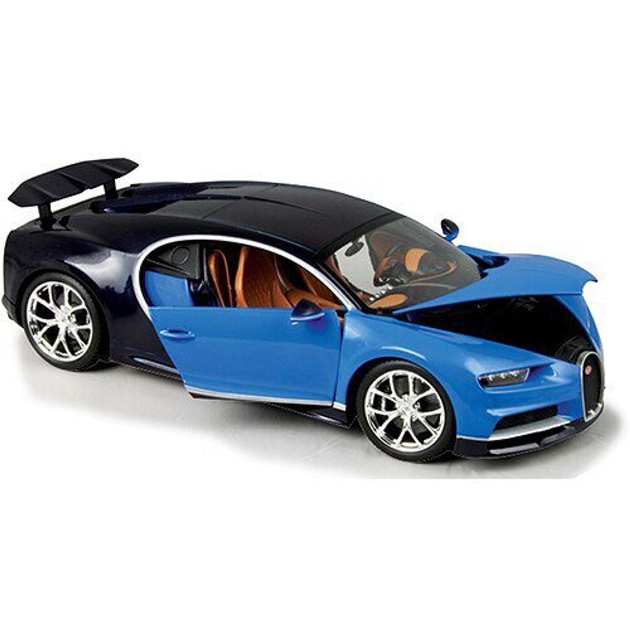 Bugatti Chiron Supercar - blue 1:18 Scale Diecast Model