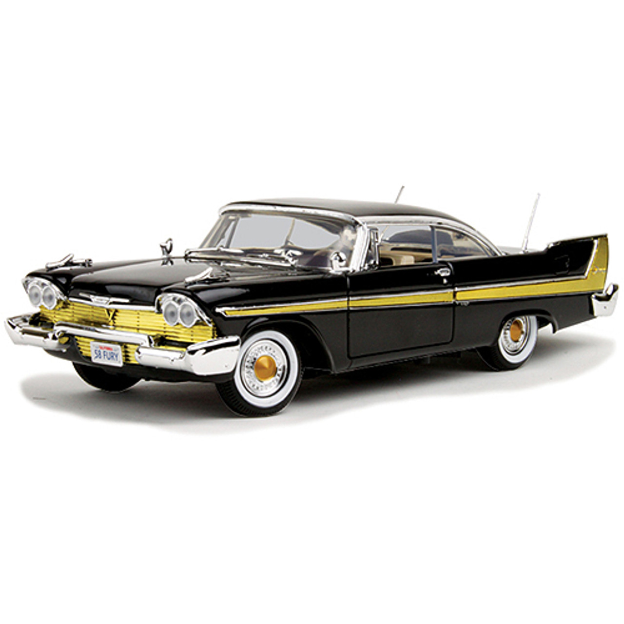 1958 Plymouth Fury - Black 1:18 Scale Diecast Model