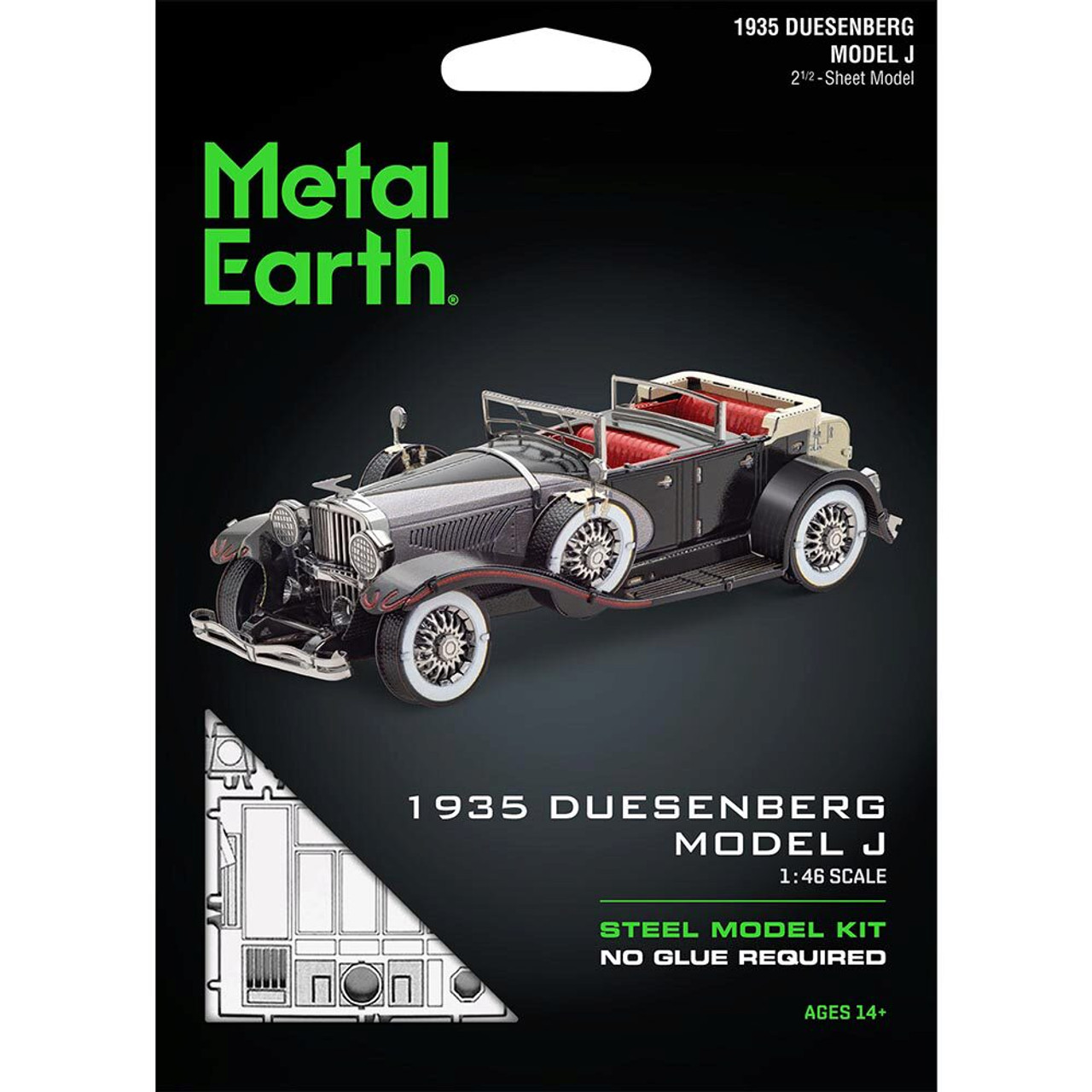メタリックナノパズル 立体 車 1935 デューゼンバーグモデル J型 レトロ FSC27629-7__38921.1702313690.