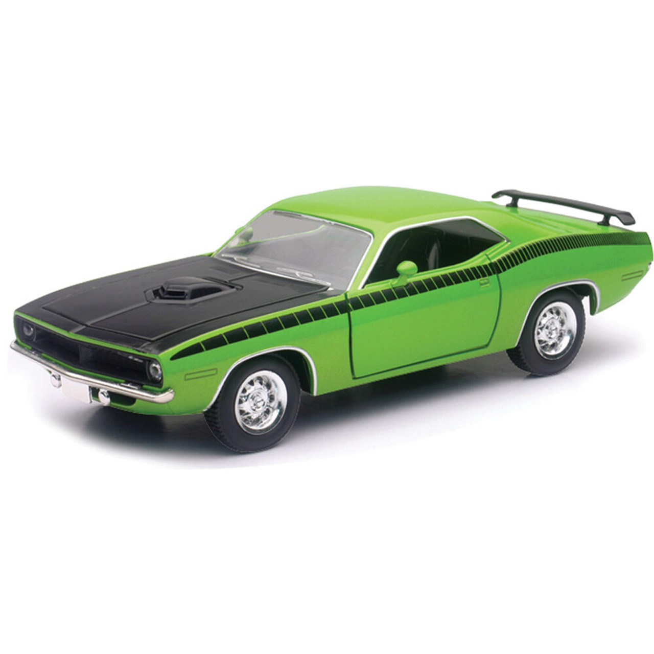 1970 PLYMOUTH CUDA 1／24 1970 Plymouth Cuda Green with Black 1/24 Diecast Model Car