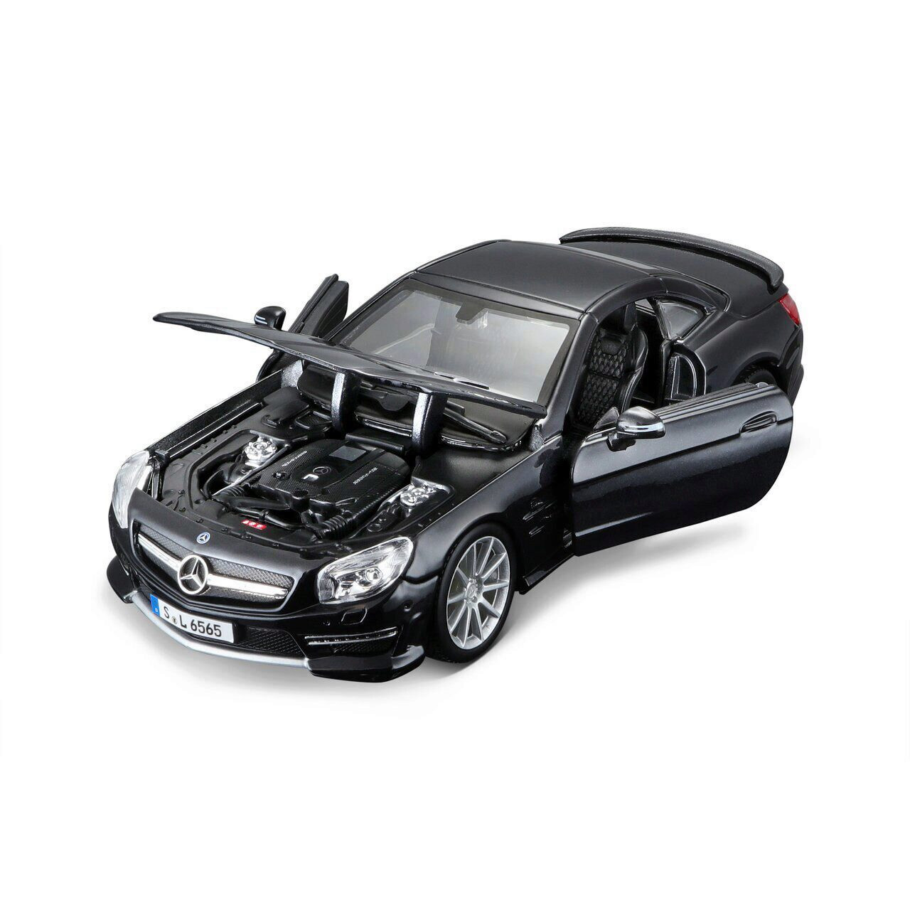 Mercedes SL 65 AMG Coupe Black 1/24 Diecast Car Model by Bburago 1:24 Scale  Diecast Replica Model by BBurago