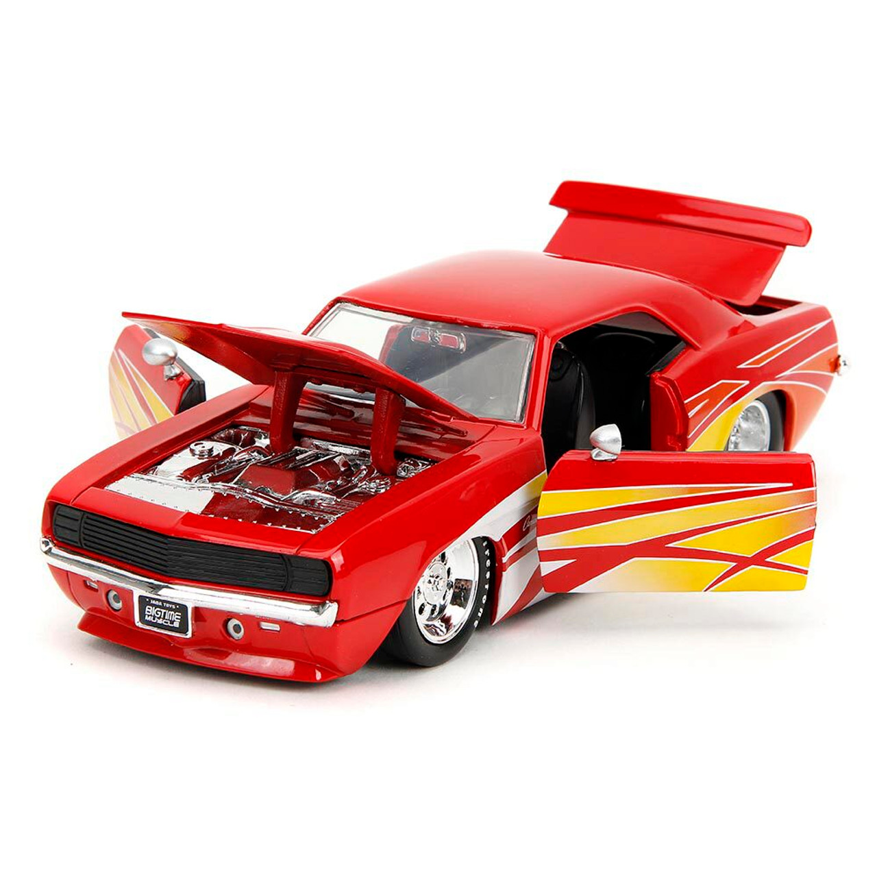 ジェイダトイズ BM 1/24 1969 シボレー カマロ RED/FLAMES 1969 CHEVROLET CAMARO RED W/FLAMES 1/24 DIECAST MODEL CAR BY