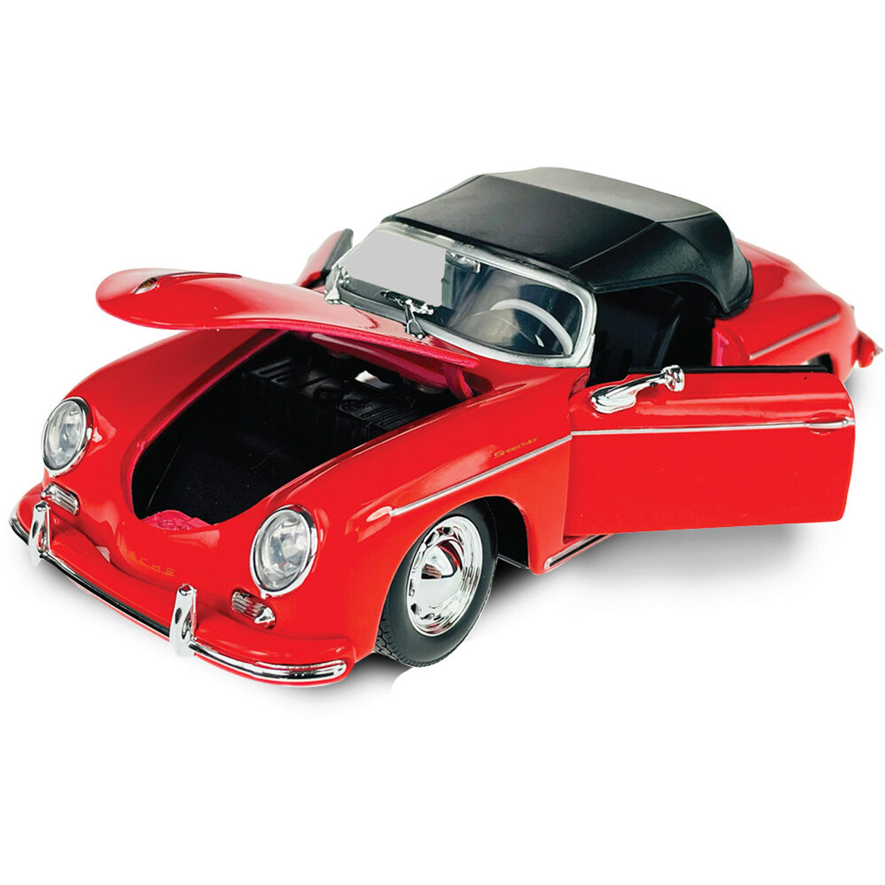 Porsche 356A Speedster - Red 1:24 Scale Diecast Model Car