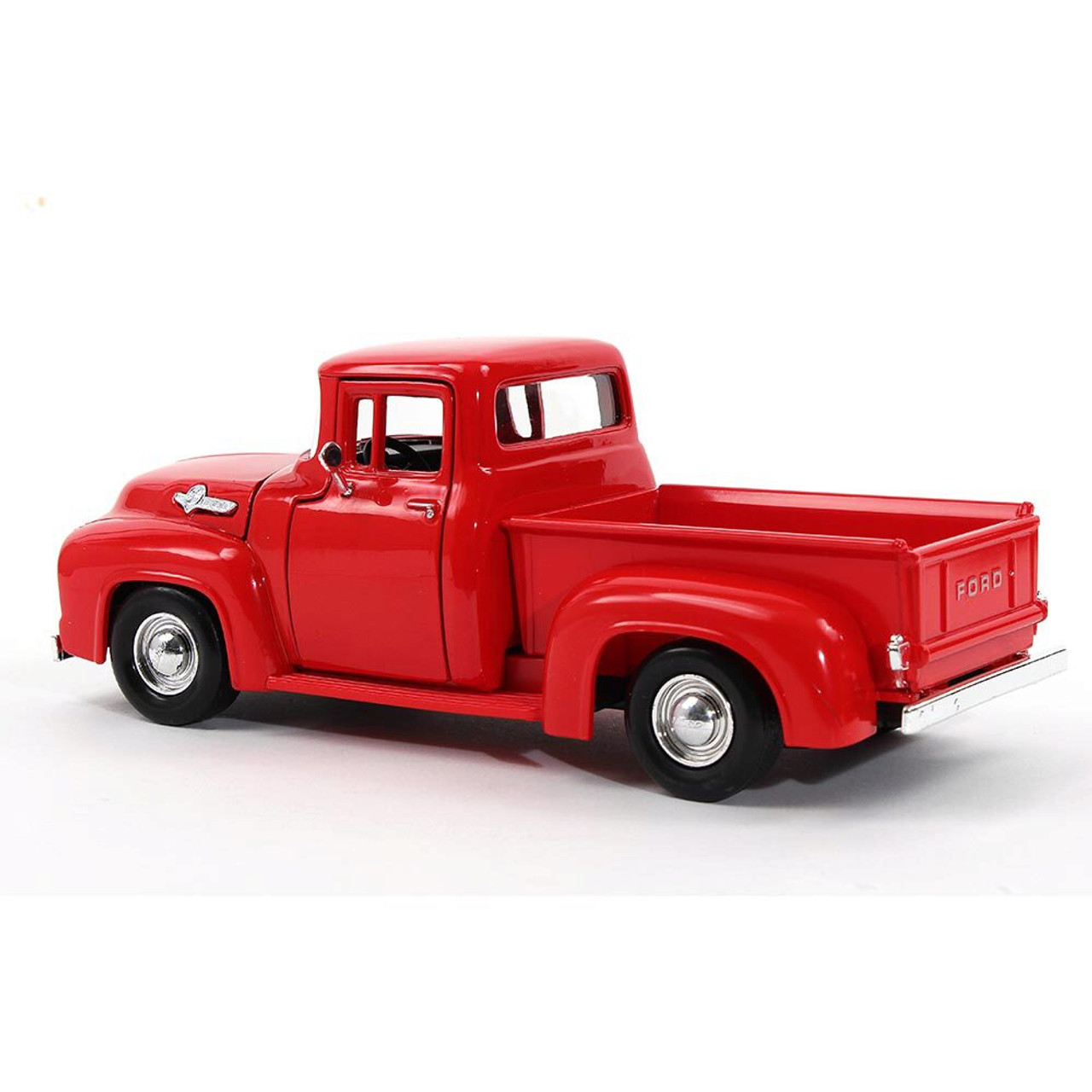 1956 Ford F-100 Pickup - Red 1:24 Scale 1:24 Scale Diecast Model Truck