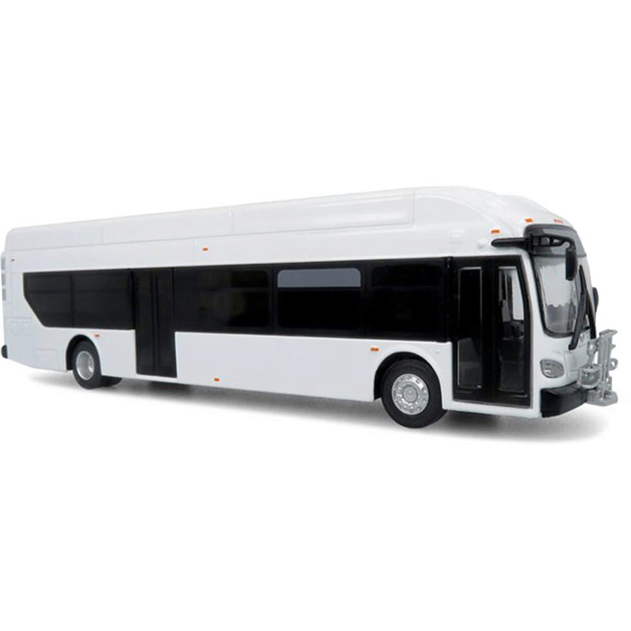 NFI Xcelsior XN40 Transit Bus: Blank White 1:64 Scale Diecast Model Bus