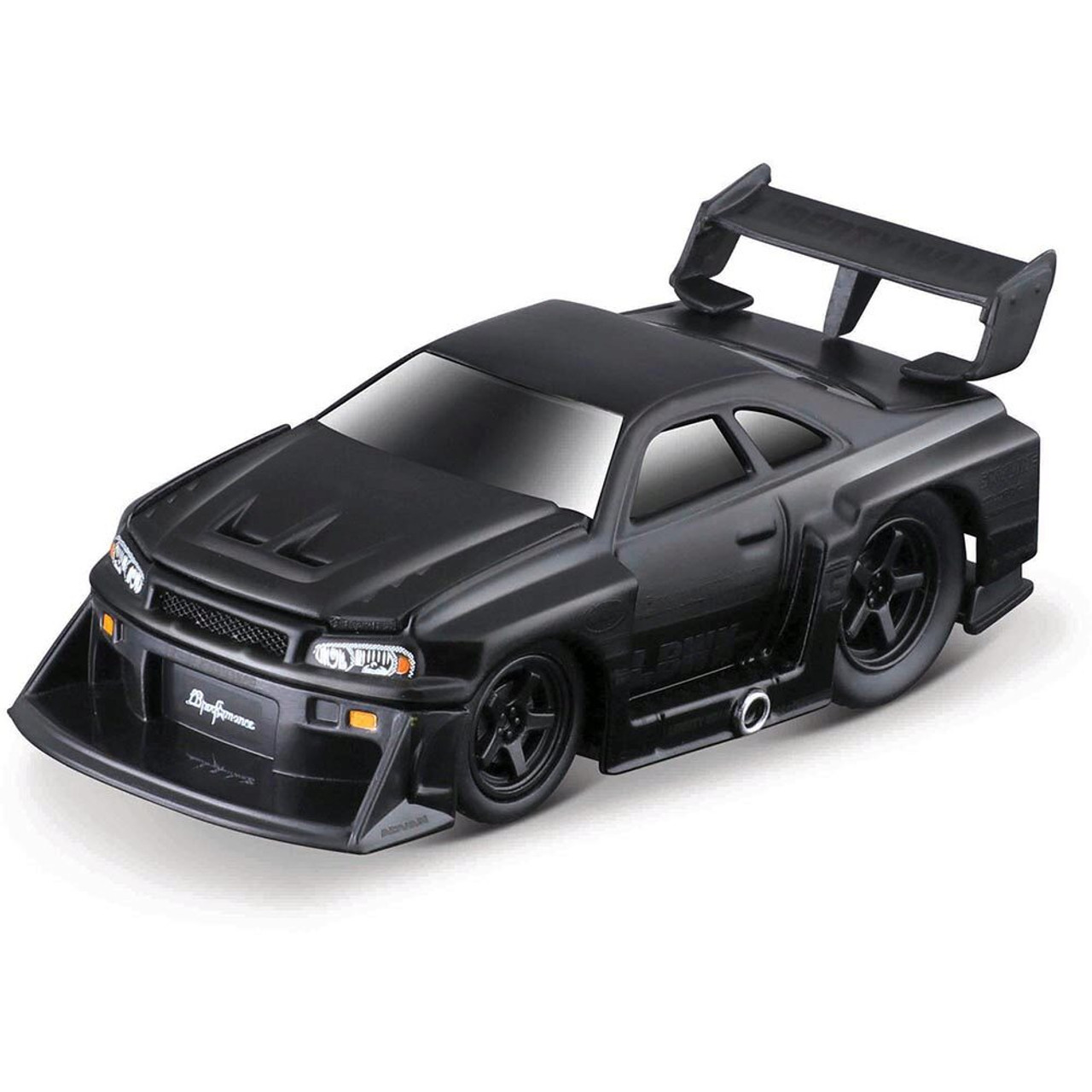 1999 LBWK Nissan Skyline GT-R R34 Muscle Machine - Blackout 1:64 Scale  Diecast Replica Model