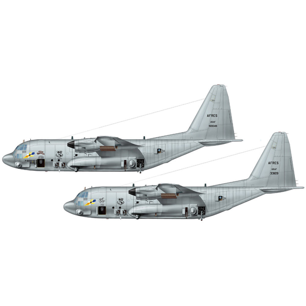 AC-130H “Spectre” 1/72 Kit 1:72 Scale Diecast Model by Italeri