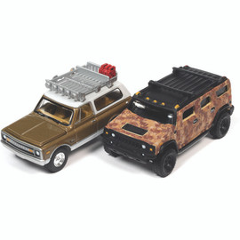 Off-Road Collection A - 1969 Chevy Blazer & 2004 Hummer H2 1:64 Scale Main  