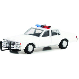 1980s Chevrolet Caprice with Light Bar - White 1:64 Scale Main Image