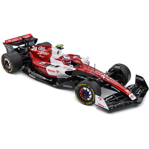 2022 Alfa Romeo F1 C42 Z.Guanyu White Canada GP 2022 1:18 Scale Alt Image 7
