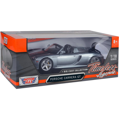 2004 Porsche Carrera GT - Met Gray 1:18 Scale Alt Image 1