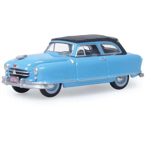 1950 Nash Rambler Custom Landau Convertible - Blue 1:87 Scale Main Image