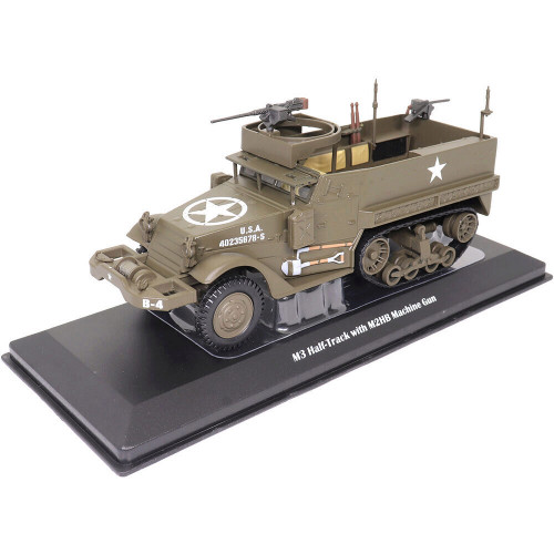 M3 Half-track with M2HB Machine Gun 1/43 Die Cast Model Alt Image 6